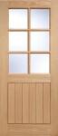 Cottage 6-Light External Oak Door